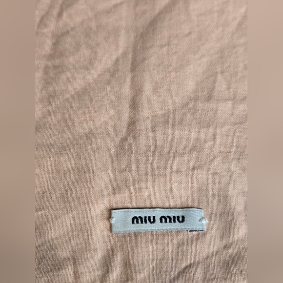 Miu Miu Peach Drawstring Dust Bag - Picture 3 of 4